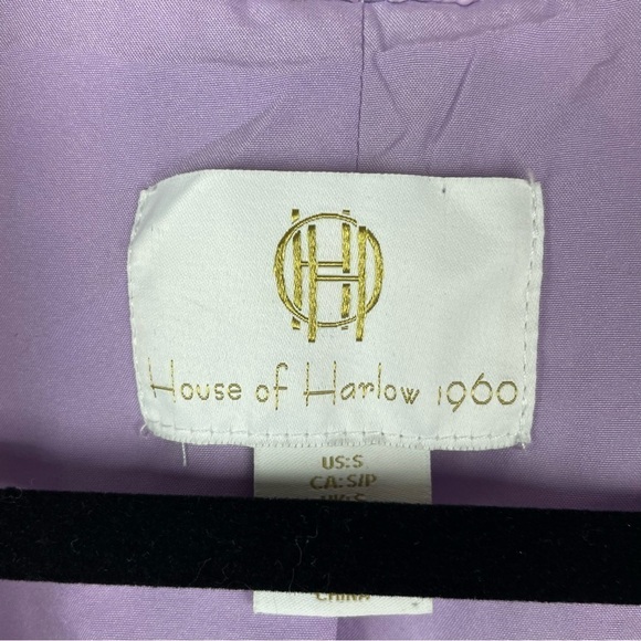 Revolve House of Harlow lavender tweed blazer size small - Picture 3 of 4